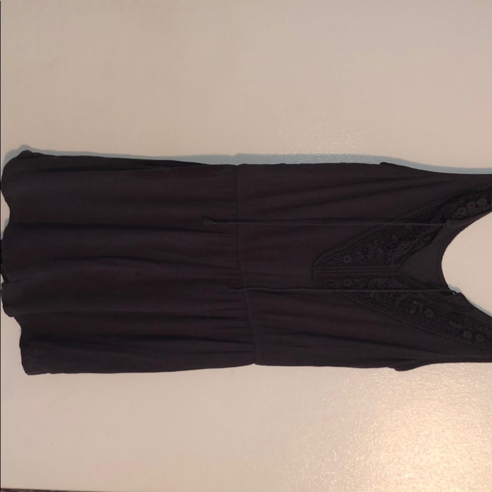 Dark grey/purple romper with lace detail